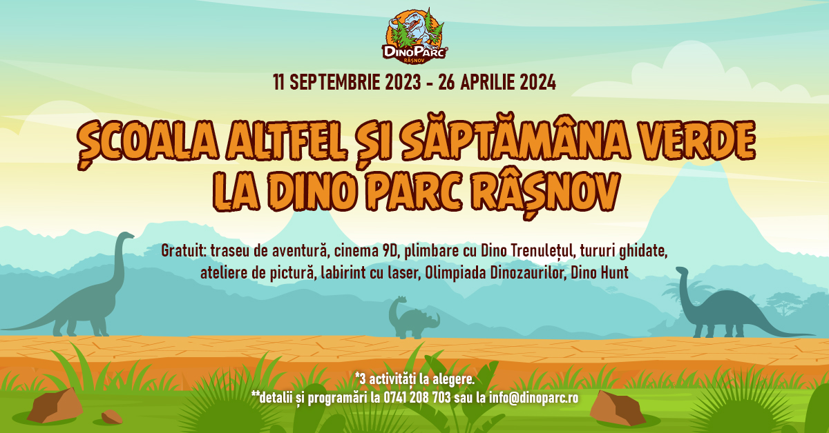 ”Școala Altfel” and ”Săptămâna Verde” programs among the dinosaurs
