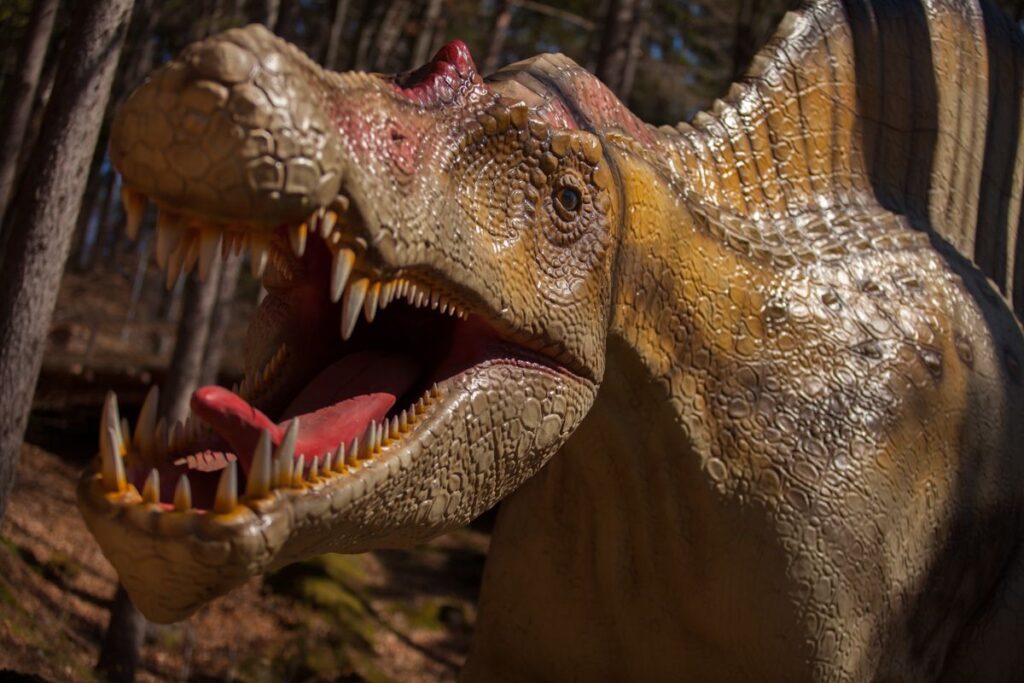 Spinosaurus poate fi admirat la Dino Parc Râșnov!