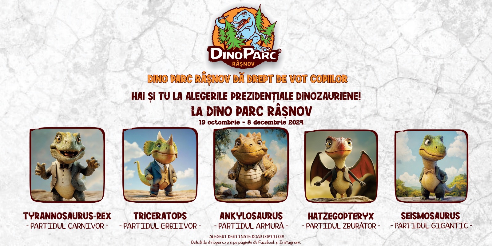 Dino Parc Râșnov dă drept de vot copiilor!